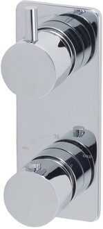 Boss & Wessing Inbouw Douchekraan BWS Luxe Thermostatisch 2-Wegs Rond Chroom