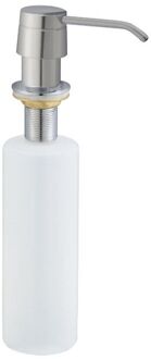 Boss & Wessing Inbouw zeeppompje chroom kunststof fles 250ml RVS geborsteld