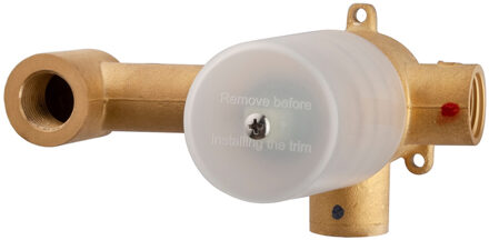 Boss & Wessing Inbouwdeel Eenhendel BWS Karsten Wastafelkraan Met Coldstart Bruin