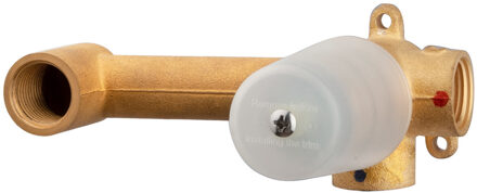 Boss & Wessing Inbouwdeel Eenhendel BWS Toon Wastafelkraan Met Coldstart Bruin