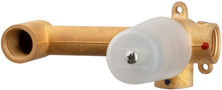 Boss & Wessing Inbouwdeel Eenhendel BWS Toon Wastafelkraan Met Coldstart Bruin