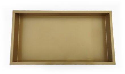 Boss & Wessing Inbouwnis AQS 30x60x7 cm RVS Goud Aqua Splash