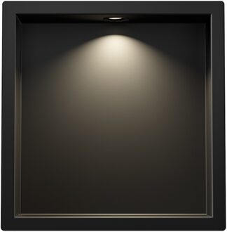 Boss & Wessing Inbouwnis BWS Albert 30x30x7cm Met Led Mat Zwart