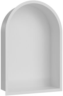 Boss & Wessing Inbouwnis Ovaal BWS Albert 30x45x10 cm Mat Wit