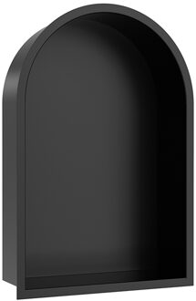 Boss & Wessing Inbouwnis Ovaal BWS Albert 30x45x10 cm Mat Zwart