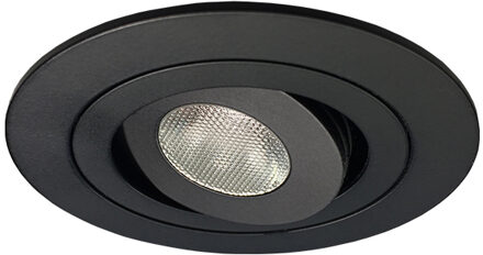 Boss & Wessing Inbouwspot BWS Norma Mini LED 6x3.2 cm Mat Zwart