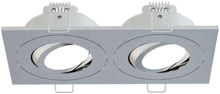 Boss & Wessing Inbouwspot Dubbel BWS Spears Dimbaar IP65 Chroom