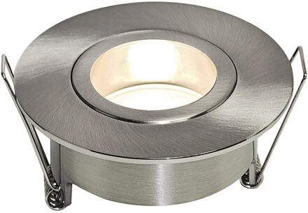 Boss & Wessing Inbouwspot Enkel BWS Spears Dimbaar IP65 Geborsteld Staal