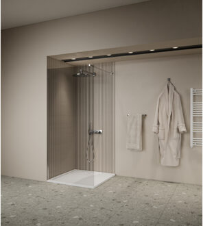 Boss & Wessing Inloopdouche BWS Elonpa Helder Glas 100x200 cm Chroom OP=OP