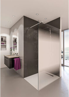 Boss & Wessing Inloopdouche BWS Free Time 140x200 cm Mist Glas Timeless Coating Chroom Boss & Wessing