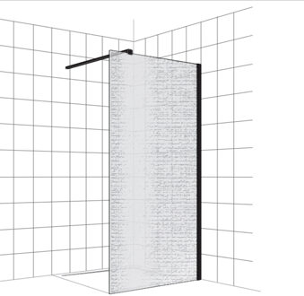 Boss & Wessing Inloopdouche BWS Free Time 140x200 cm Reflex Wit Timeless Coating Mat Wit Profiel