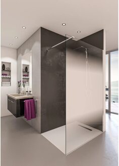 Boss & Wessing Inloopdouche BWS Free Time 90x200 cm Mist Glas Timeless Coating Chroom Boss & Wessing