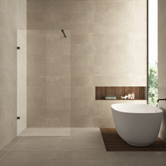 Boss & Wessing Inloopdouche BWS Miley 120x200 cm 8 mm Nano Helder Glas Mat Zwart