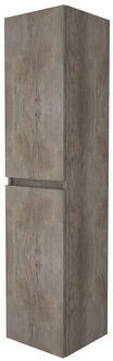 Boss & Wessing Kolomkast Aquasplash Salt 35x35x150 cm 2 Deuren Greeploos Scotch Oak Aquasplash