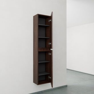 Boss & Wessing Kolomkast BWS Paris 2 Deuren 160x35x35 cm Sonoma Choco Boss & Wessing