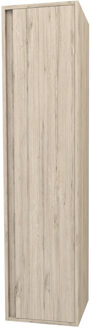 Boss & Wessing Kolomkast BWS Sally 135 cm 1 Deur Licht Hout Bruin