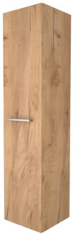 Boss & Wessing Kolomkast BWS Salt 35x35x150cm 1 Deur Met Greep (Kleurkeuze) Whisky Oak Bruin