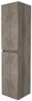 Boss & Wessing Kolomkast BWS Salt 35x35x150cm 2 Deuren Greeploos Scotch Oak Bruin