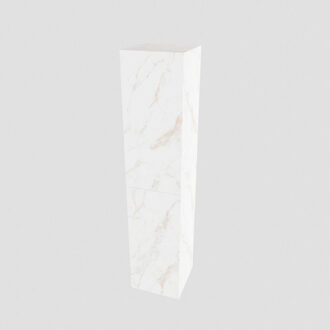 Boss & Wessing Kolomkast BWS Valencia 160x35x35 cm Omkeerbaar Twee Deuren Carrara Mat