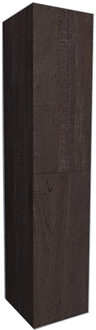 Boss & Wessing Kolomkast BWS Warschau 160x35x35cm MDF Omkeerbaar Wood Dark Brown Houtlook