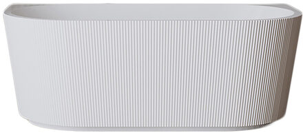 Boss & Wessing Ligbad Half Vrijstaand BWS Alivia 170x80 cm Acryl Met Waste Glans Wit