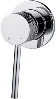 Boss & Wessing Mengkraan Inbouw Aquasplash Ridged Zonder Uitloop Chroom Aquasplash