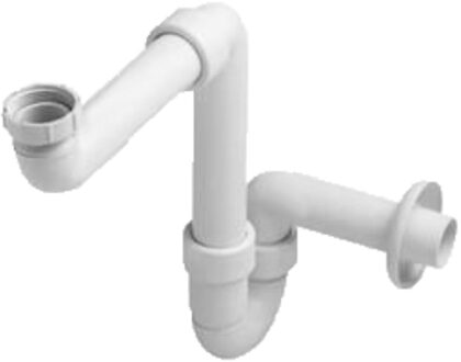 Boss & Wessing Meubel Sifon BWS Salt Ruimte Besparend Kunststof Wit