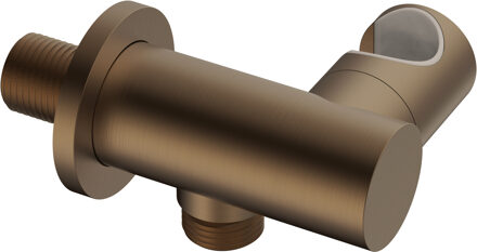 Boss & Wessing Muuraansluitbocht BWS Sensa met Wateraansluiting Kantelbaar Geborsteld Brons PVD