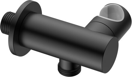 Boss & Wessing Muuraansluitbocht BWS Sensa met Wateraansluiting Kantelbaar Mat Zwart PVD