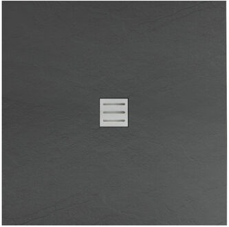 Boss & Wessing NIET MEER LEVERBAAR Douchebak BWS Ilonda Vierkant Acryl 90x90 cm Mat Antraciet Boss & Wessing