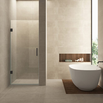 Boss & Wessing Nisdeur BWS Miley 90x200 cm 8 mm Nano Helder Glas Gunmetal