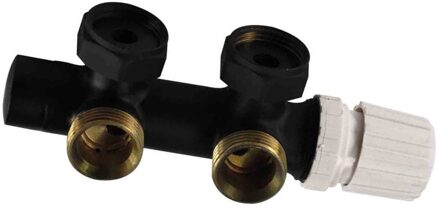 Boss & Wessing Onderblok Boss & Wessing Rio Thermostatisch 3/4'' Mat Zwart Haaks Rechts Zonder Knop Boss & Wessing