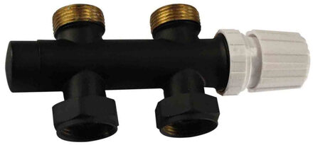 Boss & Wessing Onderblok BWS Rio Thermostatisch 3/4'' Mat Zwart Recht Zonder Knop