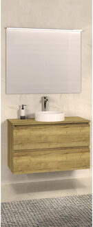 Boss & Wessing Onderkast BWS Badkamermeubel 80 cm Met Wastafelblad Nato