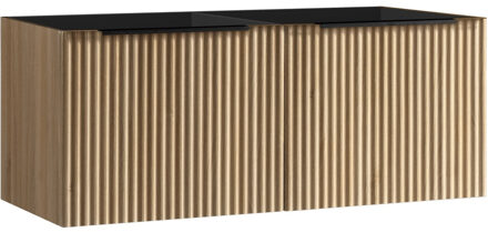 Boss & Wessing Onderkast BWS Bella Met 2 Laden 2 Uitsparingen 120x45 cm Naturel Eik Eiken