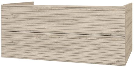 Boss & Wessing Onderkast BWS Elite 120x45x50 cm Met Horizontaal Reliëf Licht Hout Boss & Wessing