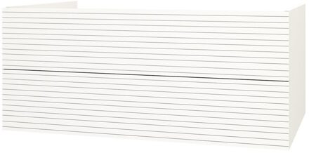 Boss & Wessing Onderkast BWS Elite 120x45x50 cm Met Horizontaal Reliëf Mat Wit