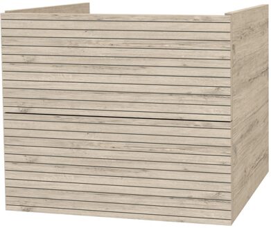 Boss & Wessing Onderkast BWS Elite 60x45x50 cm Met Horizontaal Reliëf Licht Hout Boss & Wessing