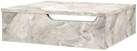 Boss & Wessing Onderkast BWS Felix 60x48x18 cm Met Handdoekuitsparing Grijs Marmer