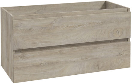 Boss & Wessing Onderkast BWS Lyanna 100x46 cm 2 Laden 1 Uitsparing Grijs Eiken