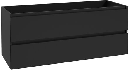 Boss & Wessing Onderkast BWS Lyanna 120x46 cm 2 Laden 2 Uitsparingen Mat Zwart