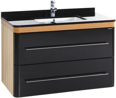 Boss & Wessing Onderkast BWS Piano 101x85x53cm Zwart Bruin