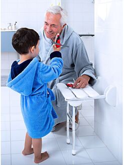 Boss & Wessing Ondersteuning Voor Douchezitje Opklapbaar BWS Ludo Chroom