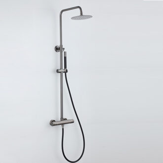 Boss & Wessing Opbouw Regendouche Set BWS Exclusive Pro Ronde Hoofddouche 30 cm Gunmetal