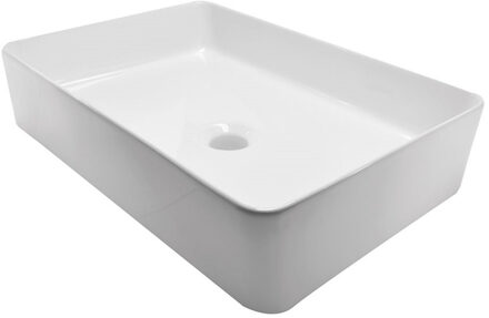 Boss & Wessing Opbouw Waskom BWS Loop 35x50x14,5 cm Glanzend Wit