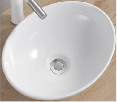 Boss & Wessing Opbouw Waskom BWS Queen 40x33x15 cm Keramiek Glanzend Wit