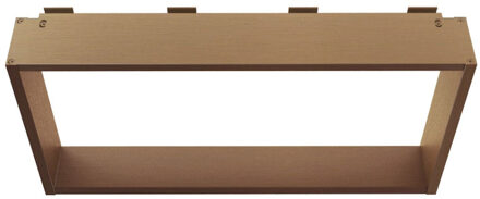 Boss & Wessing Opbouwnis BWS Colorato Doucherek voor Douchewand 30x60cm Geborsteld Koper