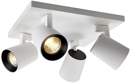 Boss & Wessing Opbouwspot BWS Merga 4 11.2x24x24 cm 4-Lichts Wit