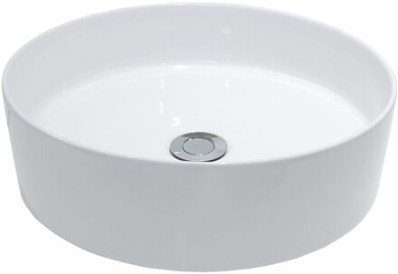 Boss & Wessing Opzetwaskom BWS Rond 40 cm Keramiek Wit Mat Wit