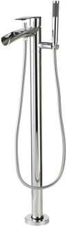 Boss & Wessing OUTLET BWS Vrijstaande Badmengkraan met Waterval met Handdouche Chroom Glans Chroom